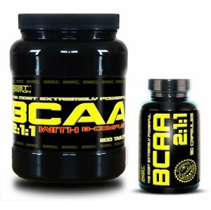 BCAA 5000 + BCAA 2: 1: 1 Zdarma od Best Nutrition 250 tbl. + 120 kaps.