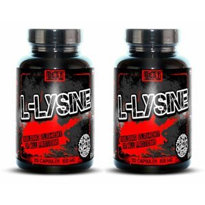 1 + 1 Zdarma: L-Lysine od Best Nutrition 120 kaps. + 120 kaps.