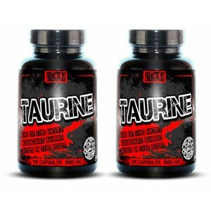 1 + 1 Zdarma: Taurine od Best Nutrition 120 kaps. +  120 kaps.