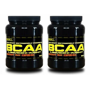 1 + 1 Zdarma: BCAA Instant Drink od Best Nutrition 500 g + 500 g Citrón+Mint