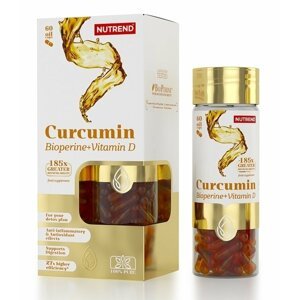 Curcumin + Bioperine + Vitamin D - Nutrend 60 kaps.
