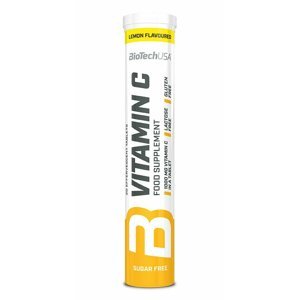 Vitamin C 1000 šumivý - Biotech USA 20 tbl. Lemon