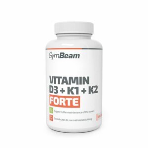 Vitamin D3 + K1 + K2 Forte - GymBeam 120 kaps.
