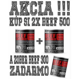 2 + 1 Zdarma: Beef Amino - FitBoom 500 tbl. + 500 tbl. + 300 tbl.