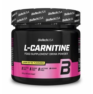 L-Carnitine práškový - Biotech USA 150 g Lemon Ice Tea