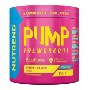 Pump (bez kofeinu) - Nutrend 225 g Berry Splash