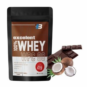 Excelent 100% Whey Protein WPC 80 - Body Nutrition 1000 g Chocolate
