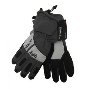 Action GS383-1 Pánské lyžařské rukavice šedé - XL