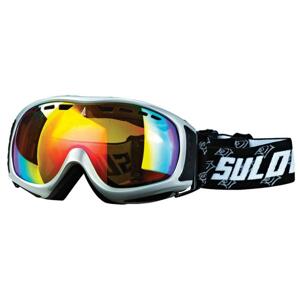 Sulov Sierra 1 stříbrné lyžařské brýle - Kouřový + REVO zelená
