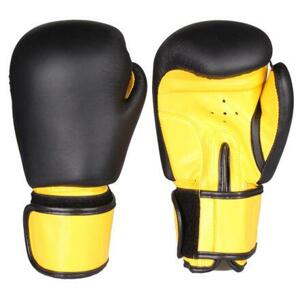 Merco Fighter zápasové boxovací rukavice černá-žlutá - 6 oz