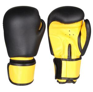 Merco Fighter boxovací rukavice - 6 oz - černá-žlutá
