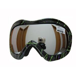 Spheric Alaska černo/zelené unisex lyžařské brýle - Sklo: oranžové