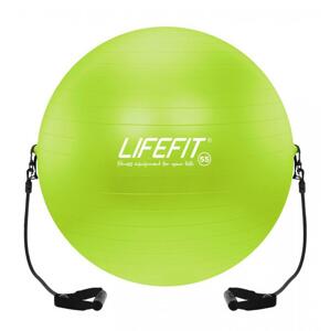Lifefit GYMBALL EXPAND 55 cm Gymnastický míč s expanderem