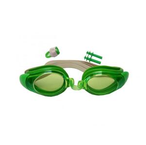 Wave Sada dětské plavecké brýle ucpávky klapka - Zelená