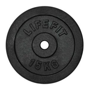 Lifefit Kotouč 15kg, kovový, pro 30mm tyč