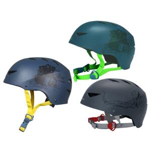 Nijdam in line helma Deluxe helma na kolečkové brusle - modrá-žlutá S