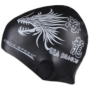 Aqua Speed Dragon koupací čepice - černá