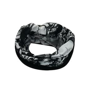 Sulov Sportovní šátek s flísem, černo-bílý