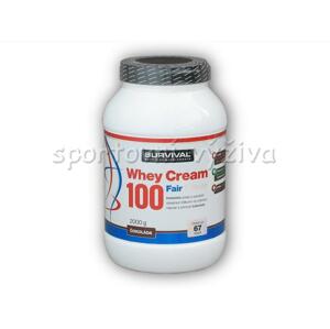 Survival Whey Cream 100 Fair Power 2000g - Jahoda