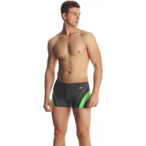 Aqua Speed Dennis pánské plavky s nohavičkou - M - šedá-zelená