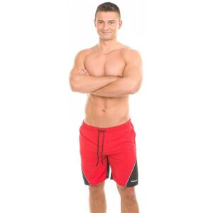 Aqua Speed Scott pánské plavecké šortky - černá-červená XXL