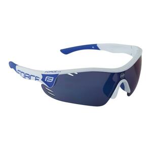 Force RACE PRO bílo-modré cyklistické brýle