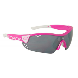 Force RACE PRO růžovo-bílé cyklistické brýle