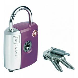 Go Travel zámek Dual Combi/Key TSA Lock violet