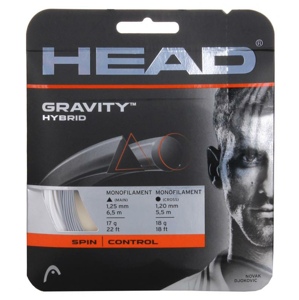Head Gravity hybridní tenisový výplet 12 m stříbrná-bílá - 1,25/1,20