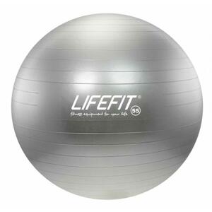 Lifefit Gymnastický míč ANTI-BURST 55 cm, stříbrný