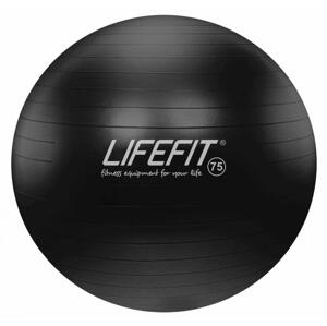 Lifefit Gymnastický míč ANTI-BURST 75 cm, černý