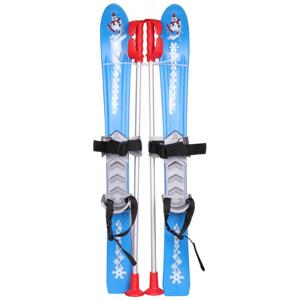 Merco Dětské mini lyže Baby Ski 70 cm plastové, s hůlkami - červená