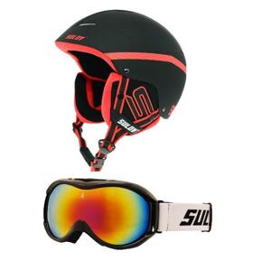 Sulov Sphare black lyžařská helma + brýle Sulov FREE - S/M - obvod hlavy 54-58 cm