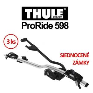 Thule ProRide 598 střešní nosič sada 3 ks a sjednocení zámků