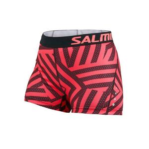 Salming Energy Shorts Wmn Coral/All Over Print dámské běžecké šortky - L