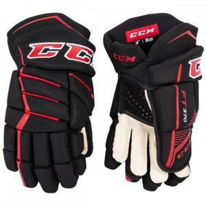 Hokejové rukavice CCM JetSpeed FT370 sr - černá-červená-bílá, Senior, 15