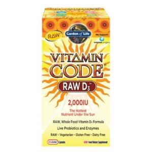 Garden of Life Vitamin D3 RAW 2000IU 60 kapslí