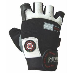 Power System fitness rukavice Easy Grip bílé - M