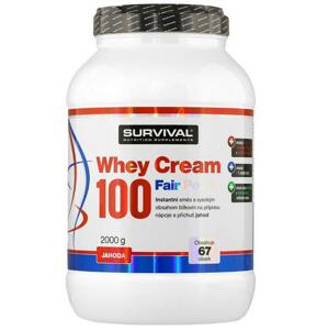 Survival Whey Cream 100 Fair Power 2000g - jahoda