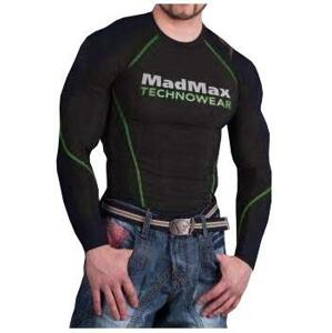 Madmax Kompresní triko s dlouhým rukávem Black-Green - M