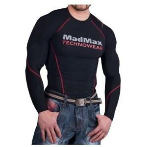 Madmax Kompresní triko s dlouhým rukávem Black-Red - S