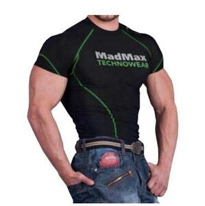 Madmax Kompresní triko s kratkým rukávem Black-Green - M