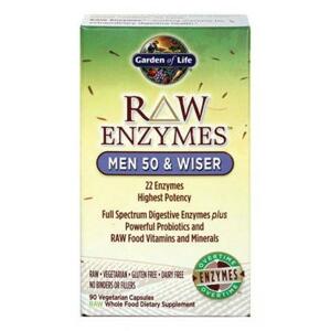Garden of Life RAW Enzymy Men 50 Wiser pro muže 90 kapslí