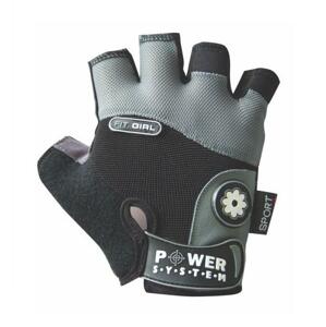 Power System fitness rukavice Fit Girl šedé - XL