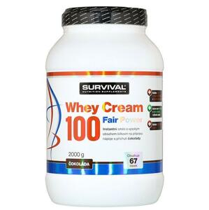 Survival Whey Cream 100 Fair Power 1000g - jahoda