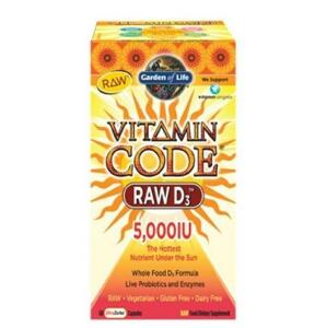 Garden of Life Vitamin D3 RAW 5000IU 60 kapslí
