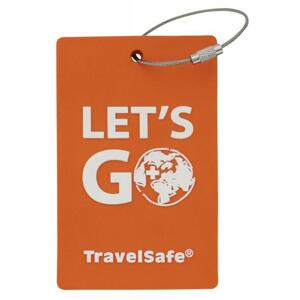 TravelSafe visačka Rubber Luggage ID orange
