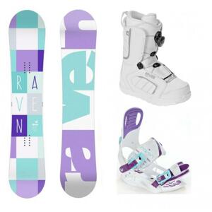 Raven Laura 2018 dámský snowboard + vázání Raven Starlet White + boty Raven (výhodný set) - 140 cm + S (EU 35-39)