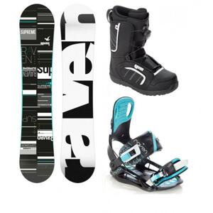 Raven Supreme 2018 black/mint dámský snowboard + vázání Raven Starlet black/mint + obuv Raven (výhodný set) - 142 cm + S (EU 35-39)