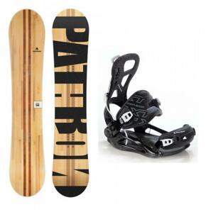 Pathron Slash 18/19 snowboard + vázání Pathron Team XT black fastec - 157 cm Wide + M (EU 39–41)